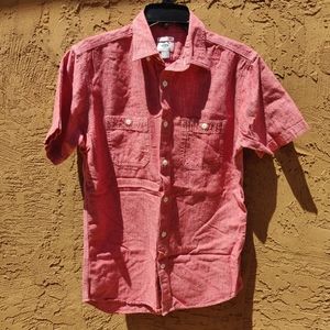 Old Navy Slim Fit Red Button Down Small